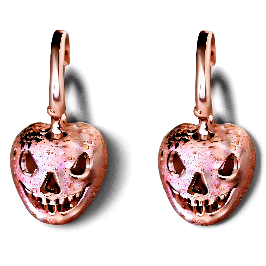 Rose Gold Glitter Halloween Theme Png 06252024 PNG image