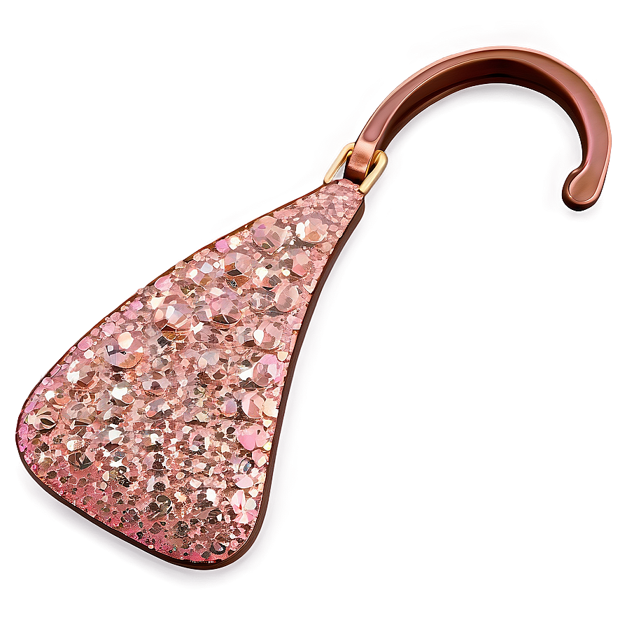 Rose Gold Glitter Handbag Png Pqd74 PNG image