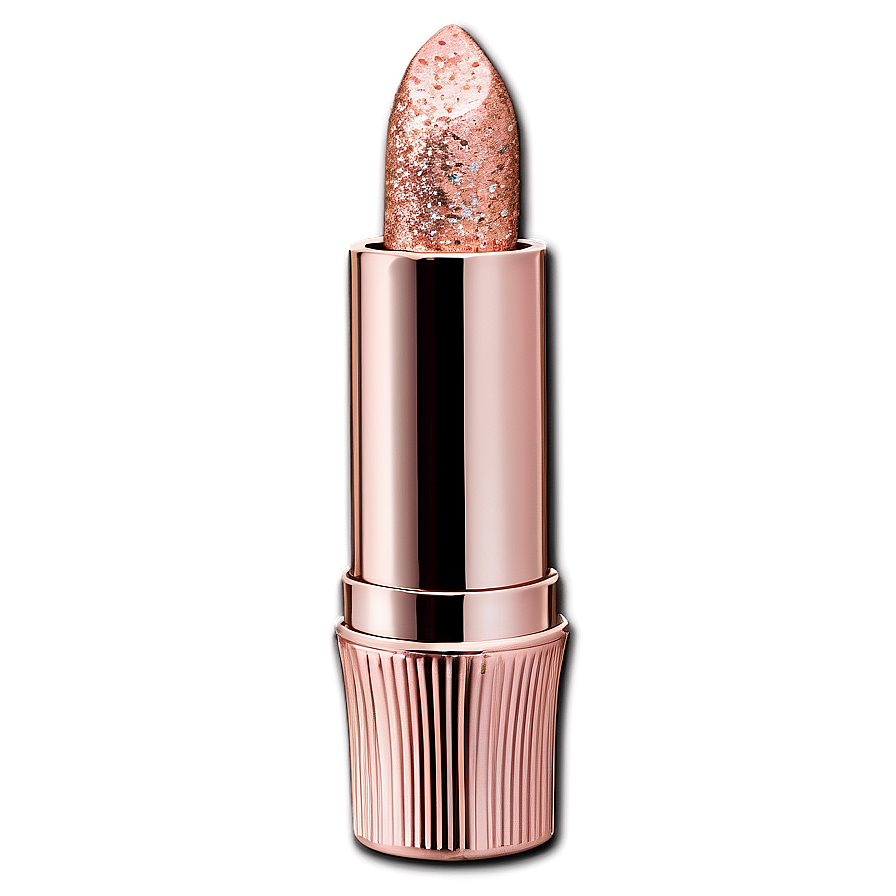 Rose Gold Glitter Lipstick Smear Png 67 PNG image