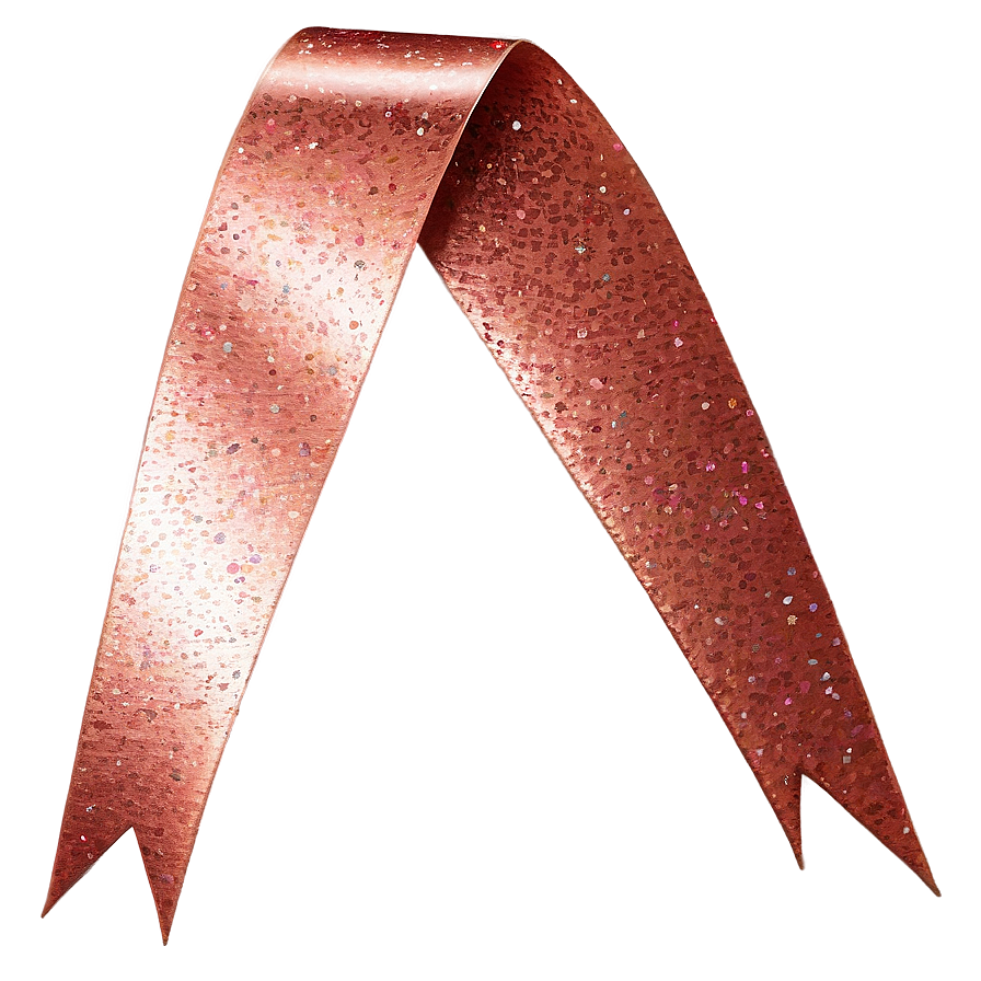 Rose Gold Glitter Ribbons Png 67 PNG image