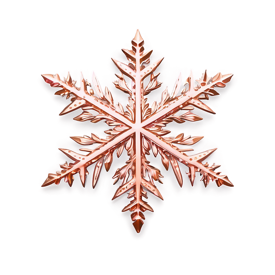 Rose Gold Glitter Snowflakes Png Yxs PNG image