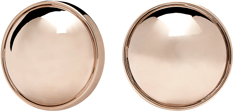 Rose Gold Hoop Earrings PNG image