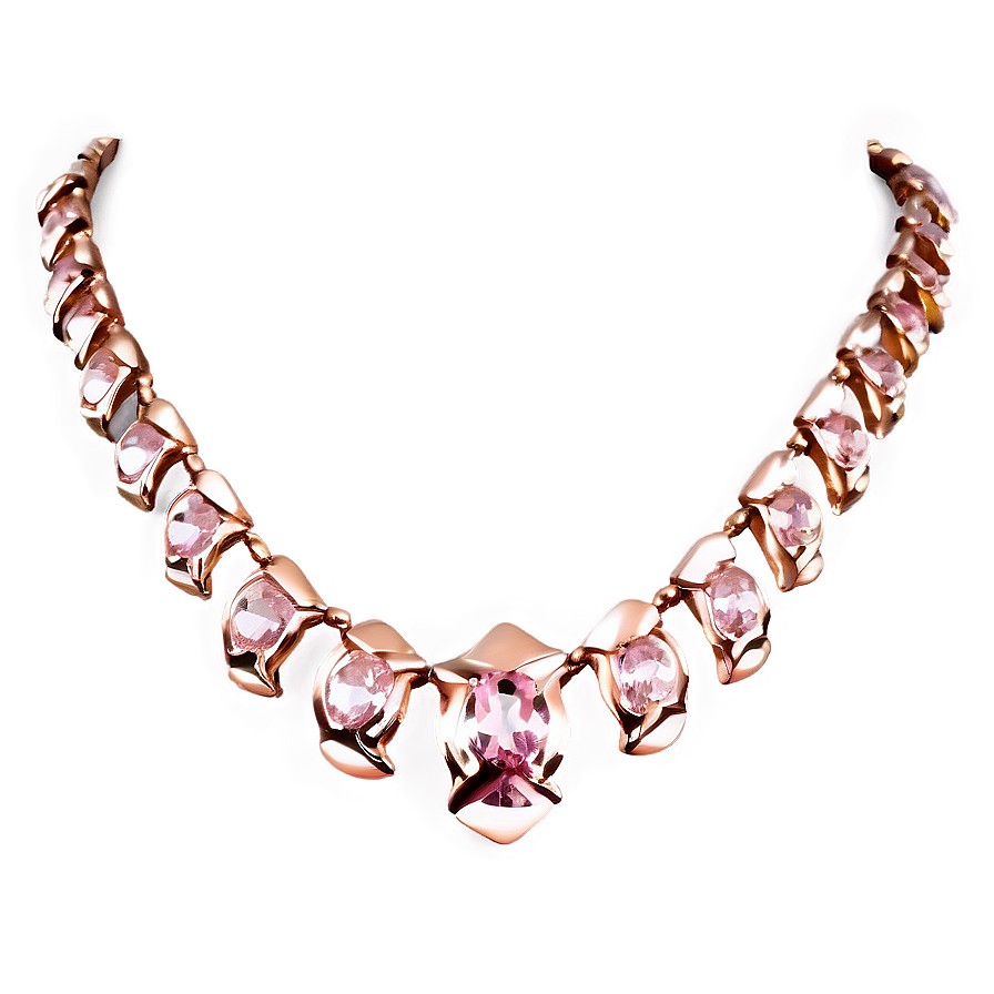 Rose Gold Necklace Png Tub PNG image