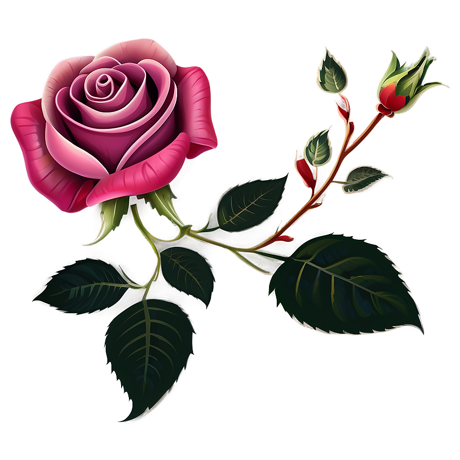 Rose Pattern Png Owb PNG image