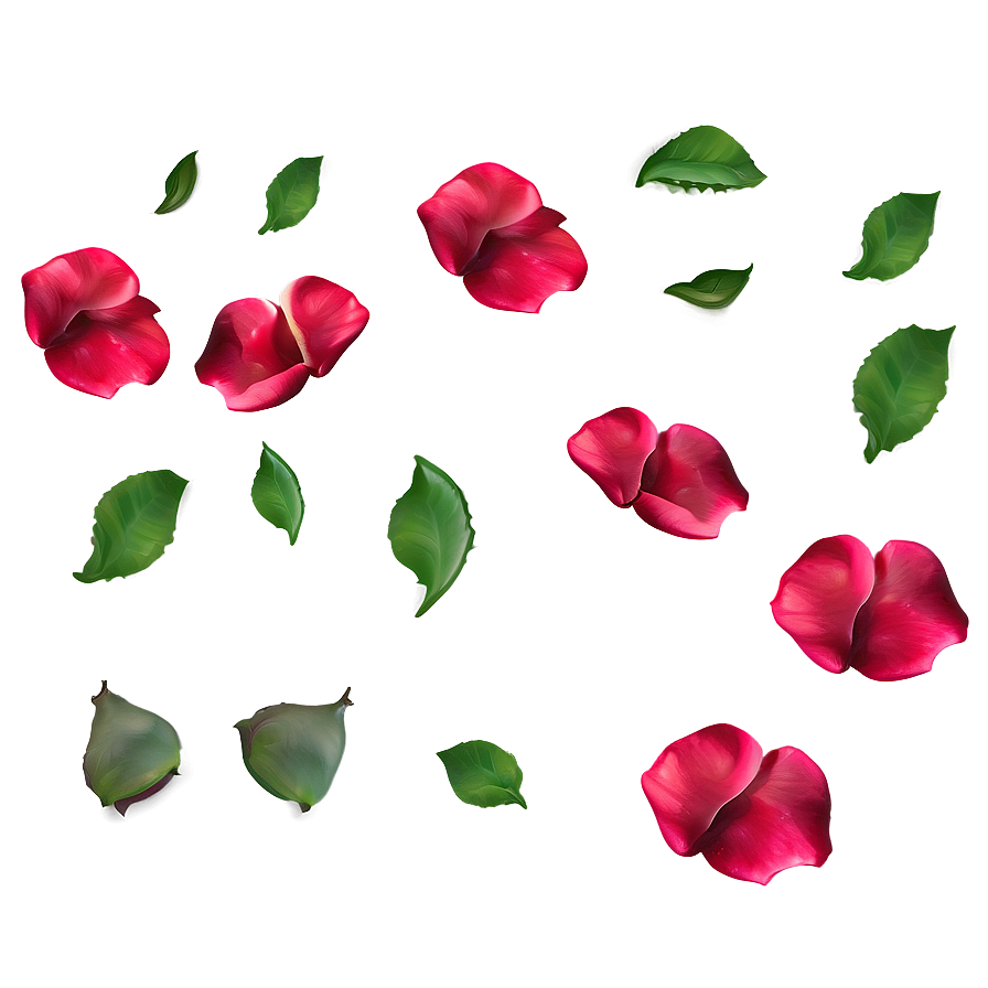 Rose Petals Border Png Boa PNG image