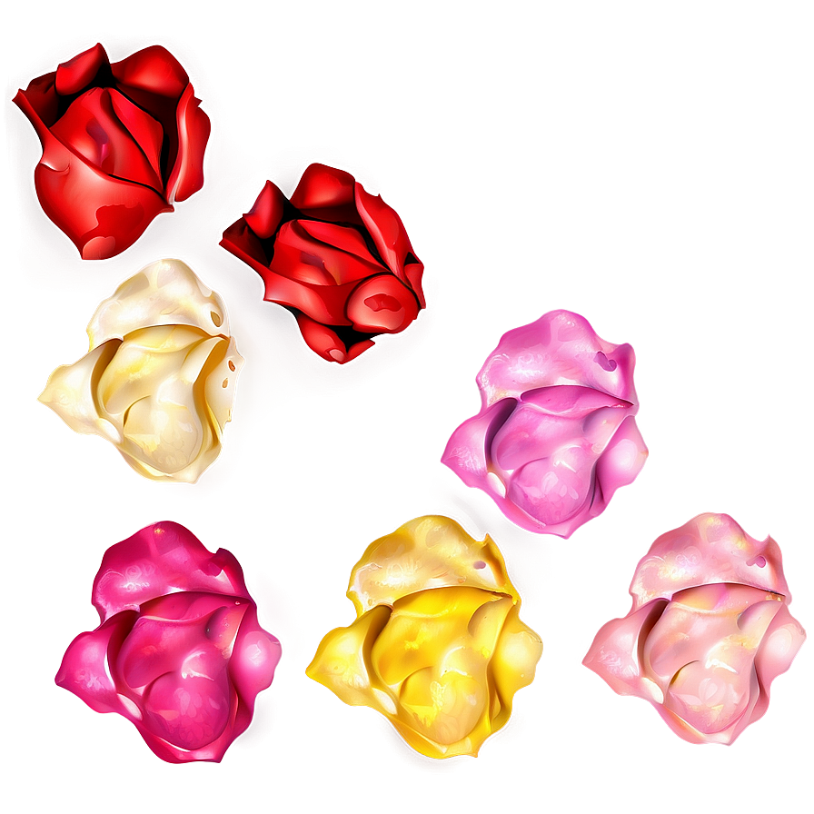 Rose Petals Clipart Png 05252024 PNG image