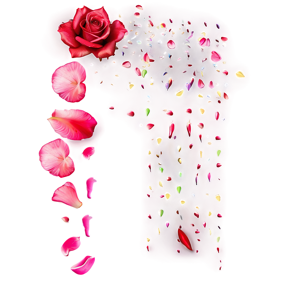 Rose Petals Falling Png 05252024 PNG image