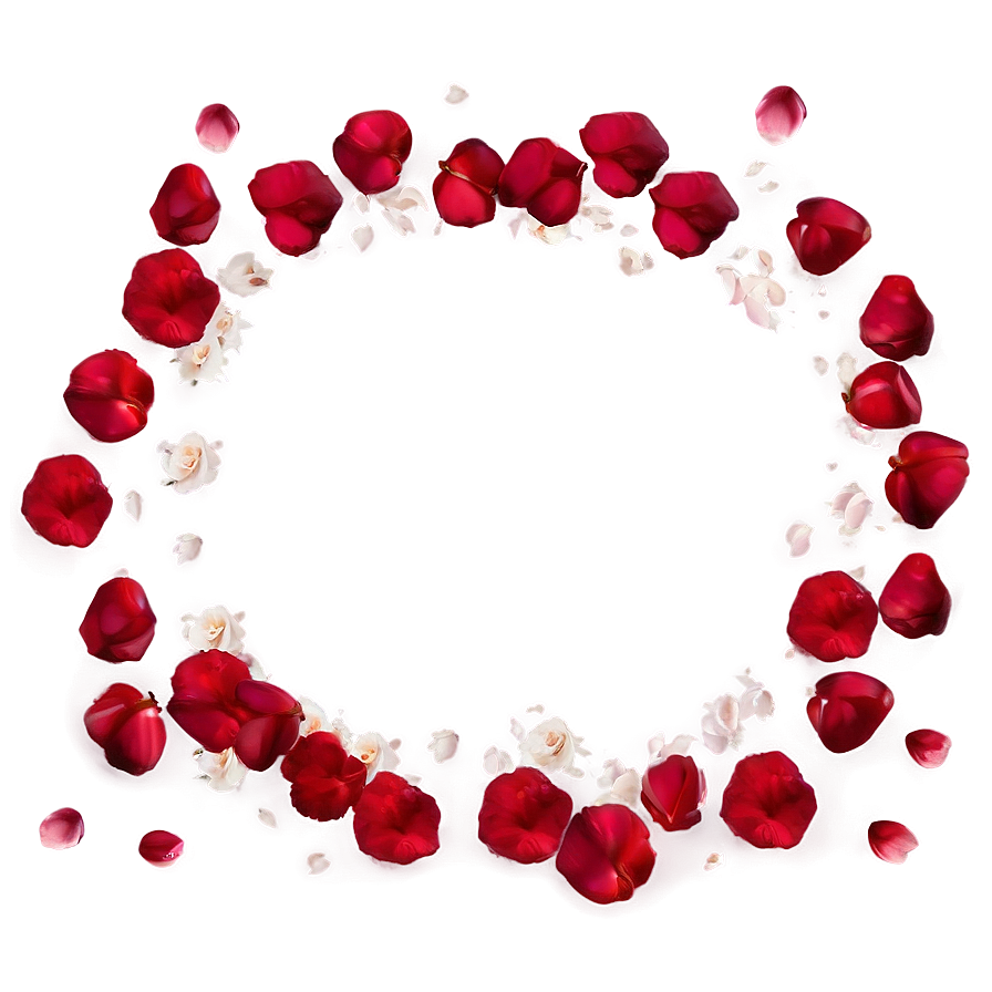 Rose Petals Frame Png 36 PNG image