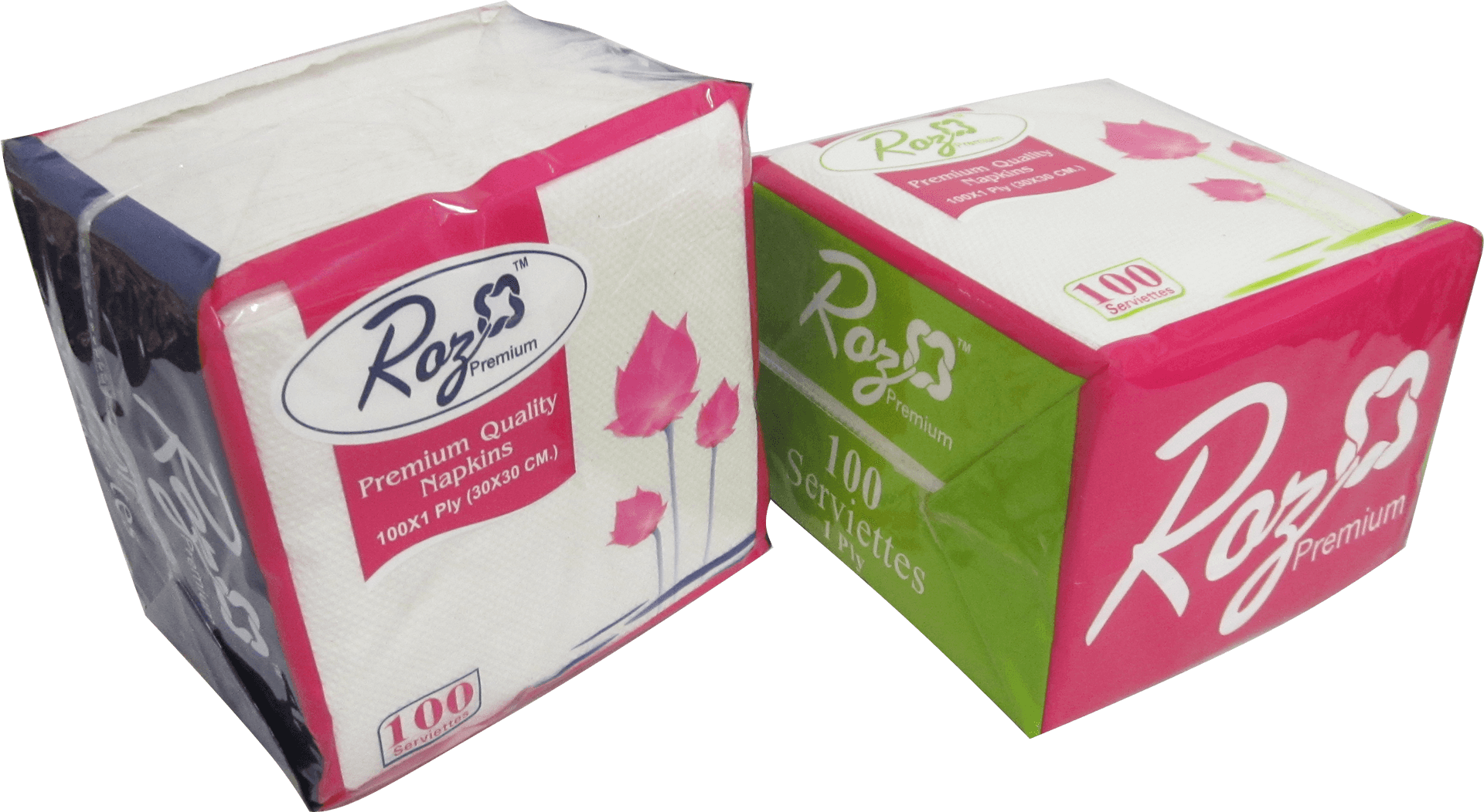 Rose Premium Napkinsand Serviettes PNG image