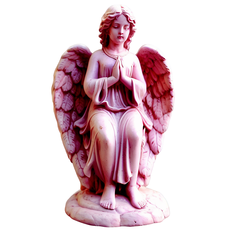 Rose Quartz Angel Statue Png 32 PNG image