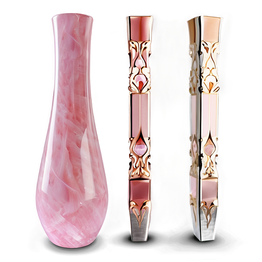 Rose Quartz Gemstone Vase Png Nns PNG image