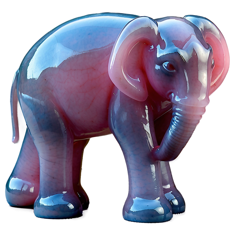 Rose Quartz Lucky Elephant Statue Png Uwk93 PNG image