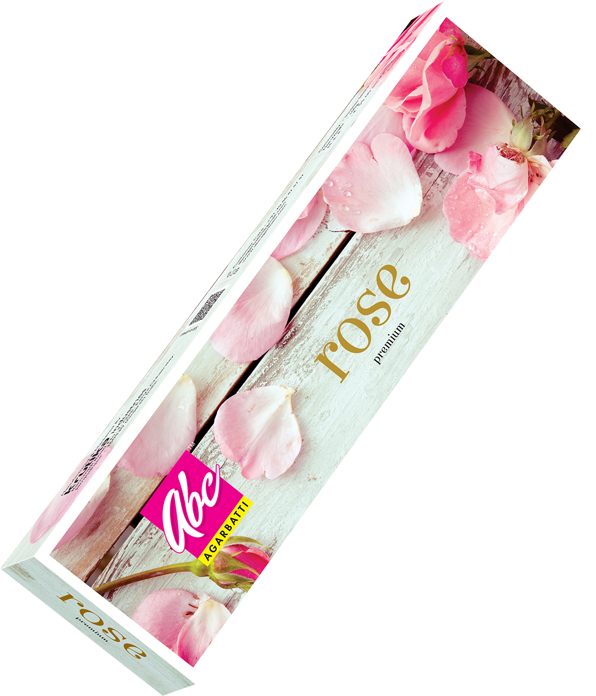 Rose Scented Agarbatti Incense Sticks Packaging PNG image