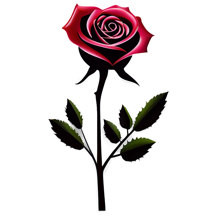 Rose Silhouette Clipart Png Tbx88 PNG image