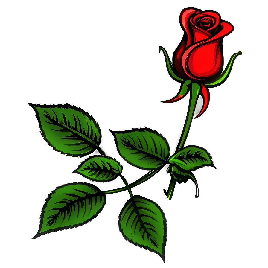 Rose Sketch Clipart Png 9 PNG image