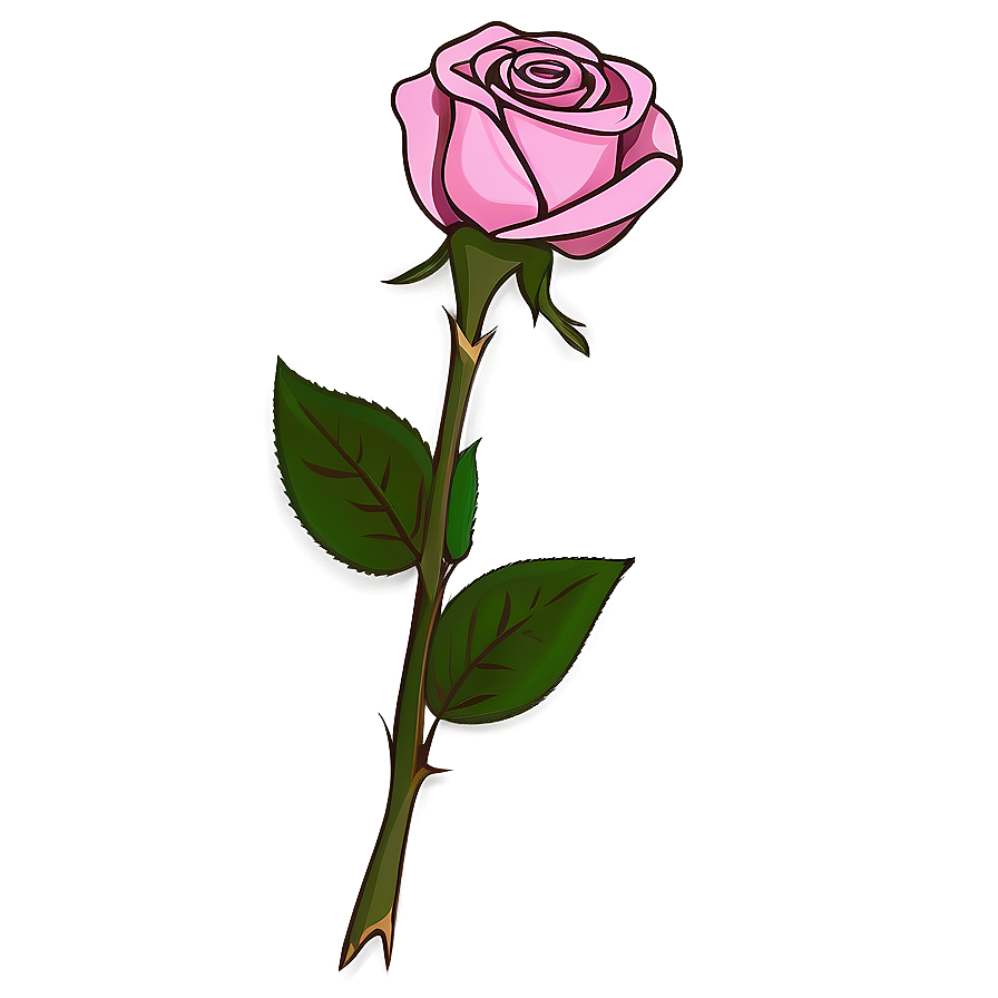 Rose Stem Clipart Png 06272024 PNG image