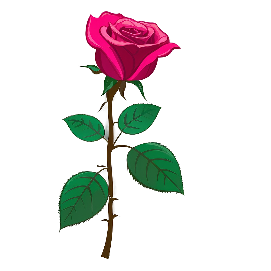 Rose Stem Clipart Png 06272024 PNG image