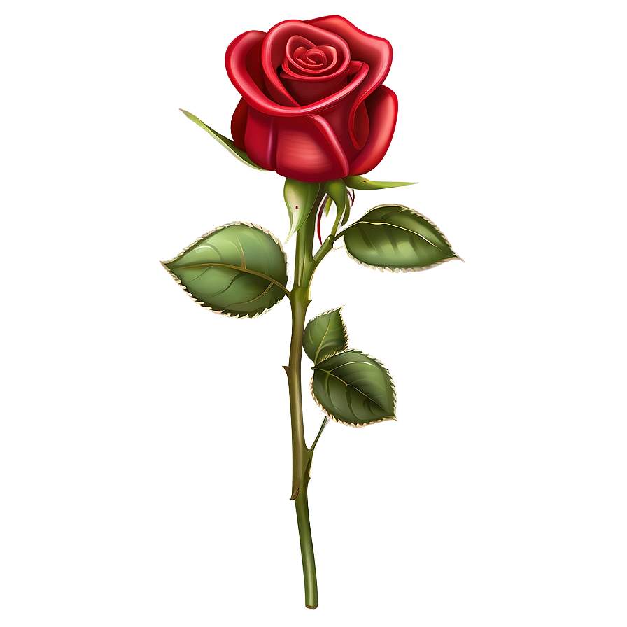 Rose Stem Clipart Png 06272024 PNG image