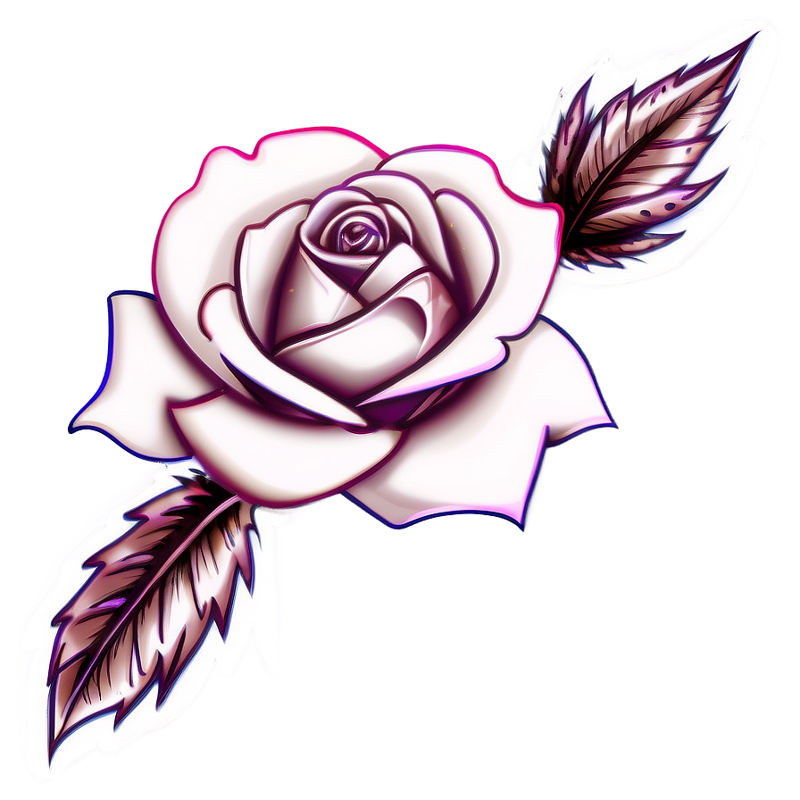 Rose Tattoo Clipart Png Gkm52 PNG image