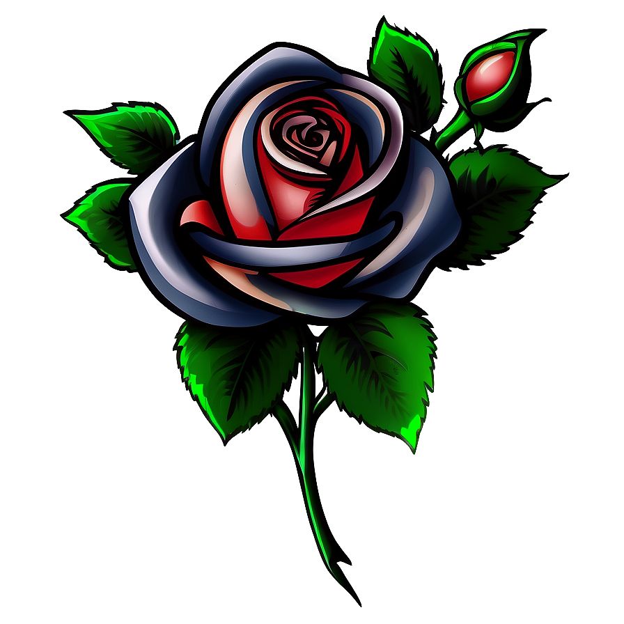 Rose Tattoo Design Png 04292024 PNG image