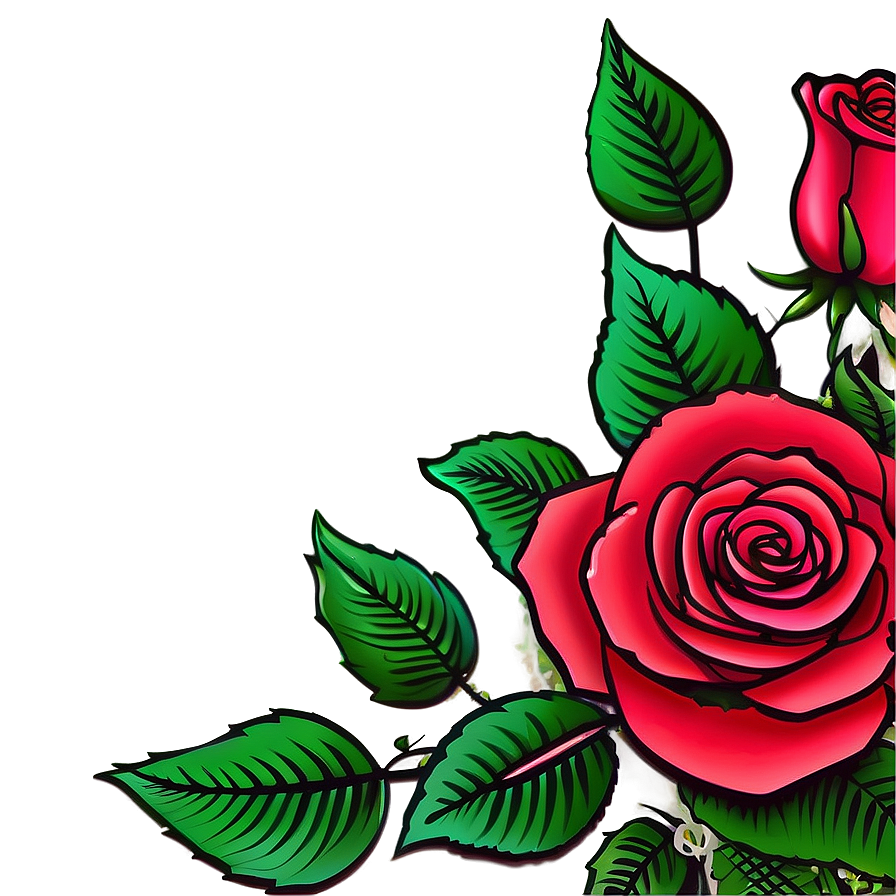 Rose Tattoo Illustration Png 05042024 PNG image