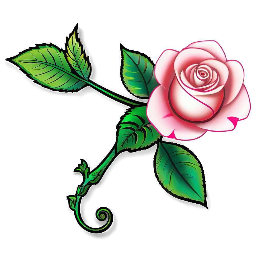 Rose Tattoo Illustration Png Gbw44 PNG image
