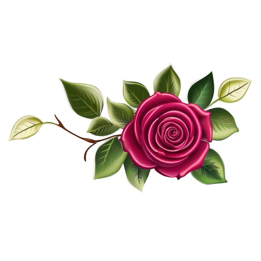 Rose Vector Border Png Cer61 PNG image