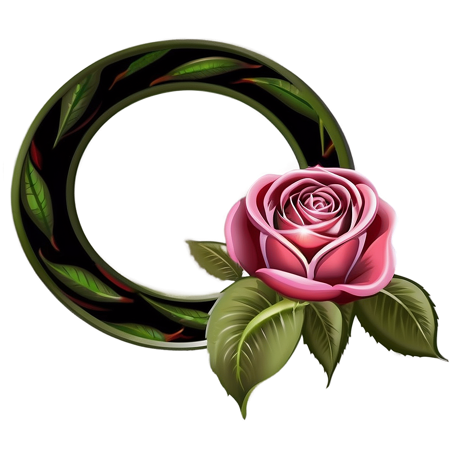 Rose Vector Frame Png 06262024 PNG image