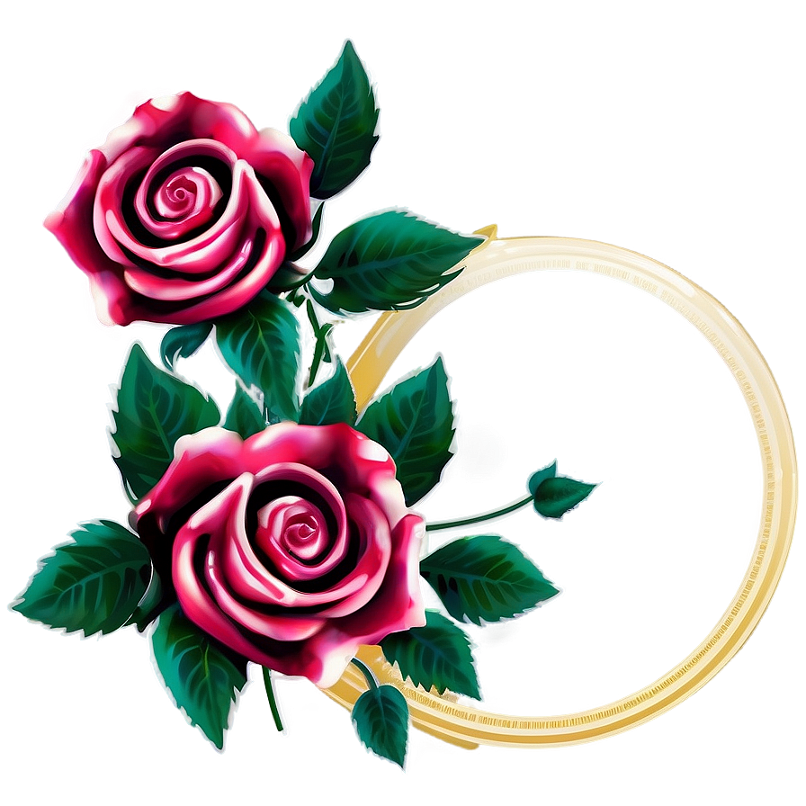 Rose Vector Frame Png 88 PNG image