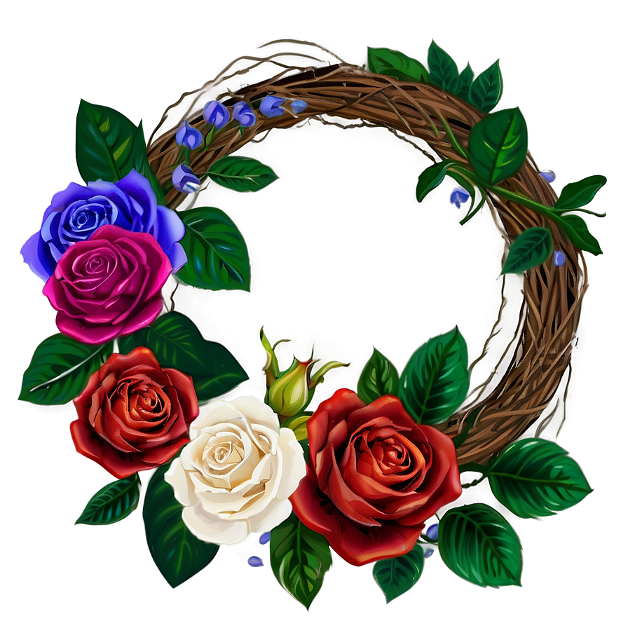 Rose Wreath Png 63 PNG image