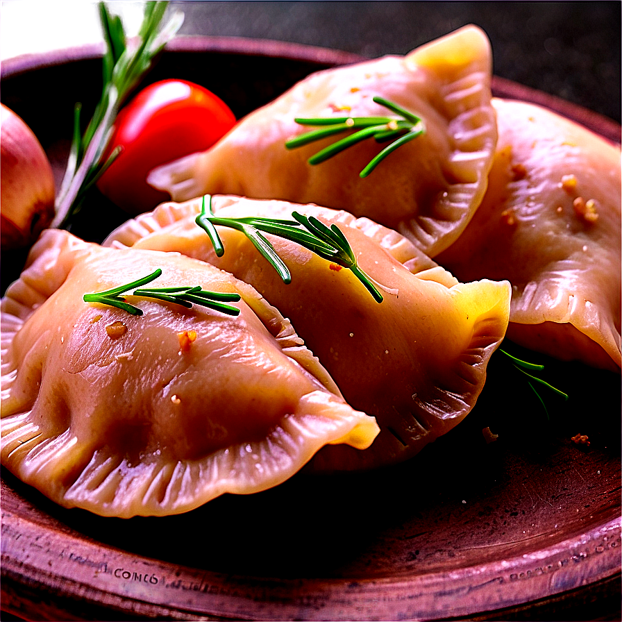 Rosemary And Garlic Potato Pierogi Png 22 PNG image