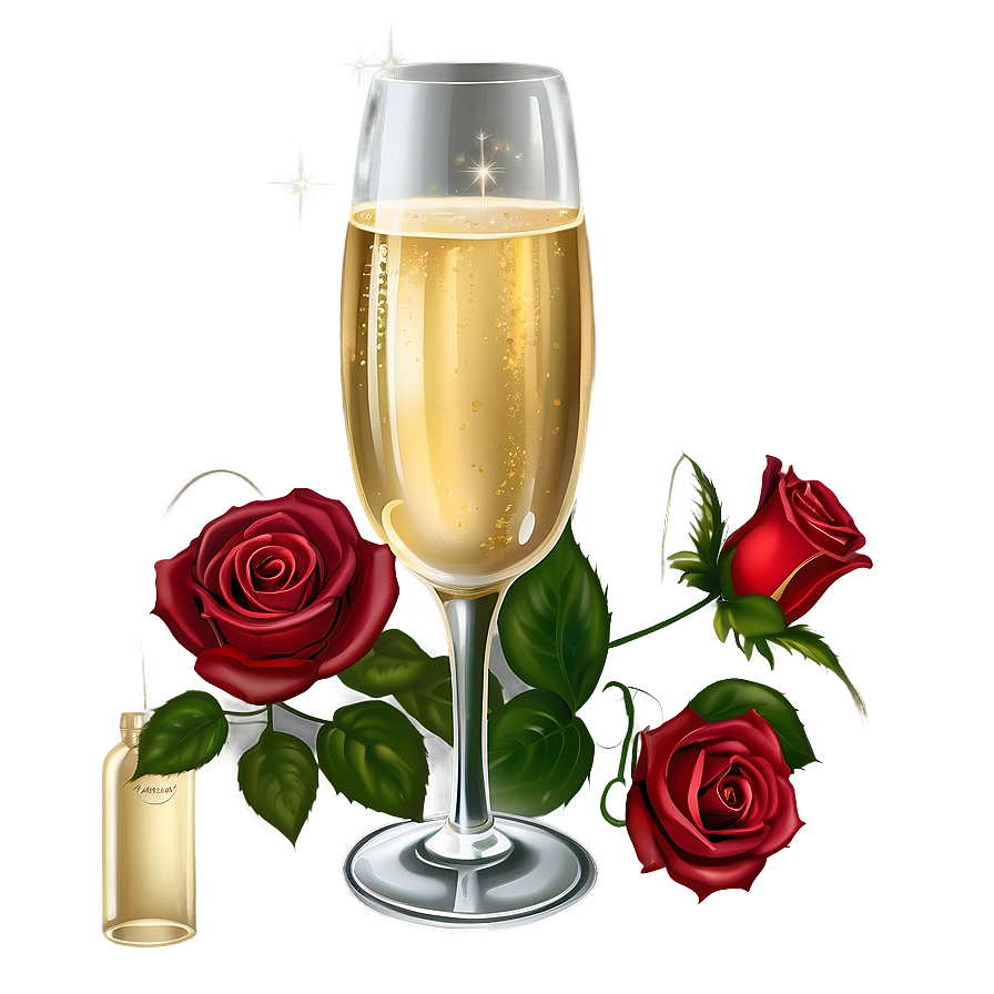 Roses And Champagne Png 66 PNG image