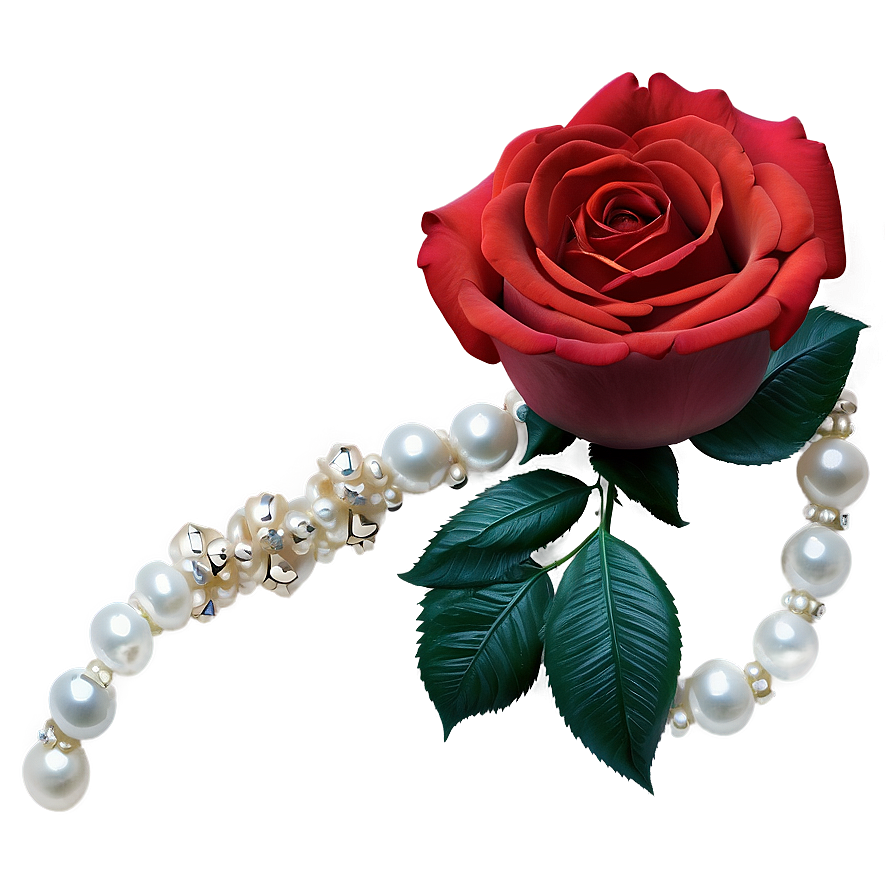 Roses And Pearls Png 05042024 PNG image