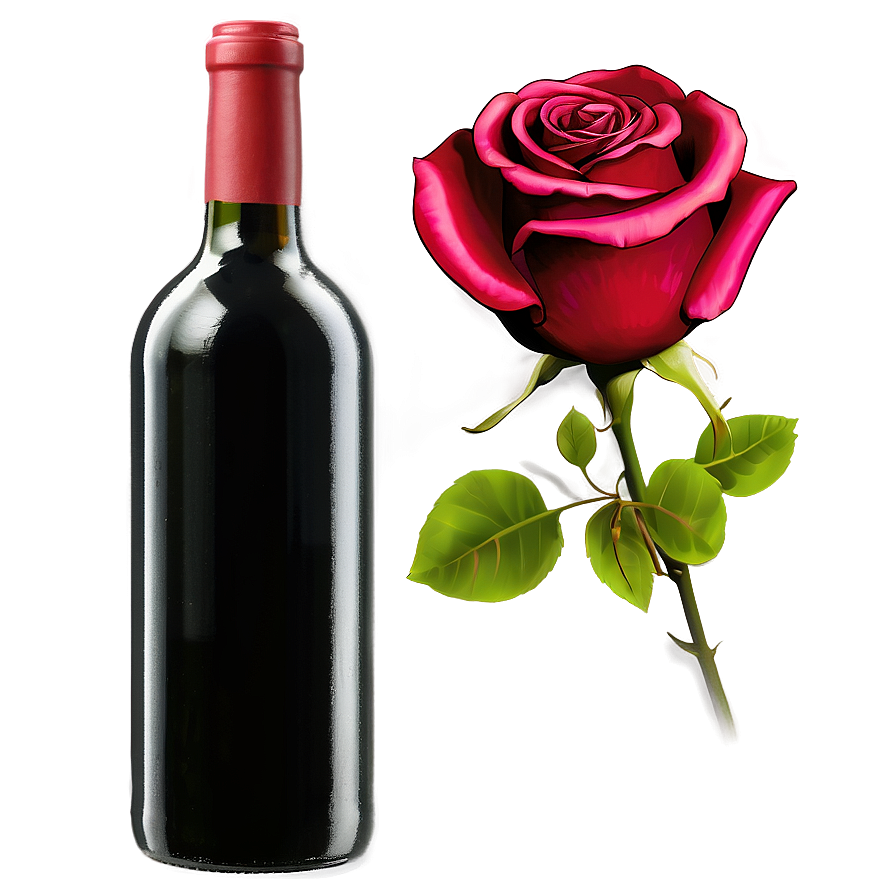 Roses And Wine Png 28 PNG image