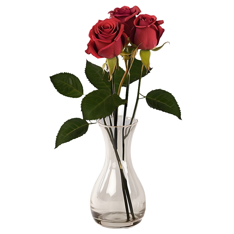 Roses In Vase Arrangement Png 46 PNG image