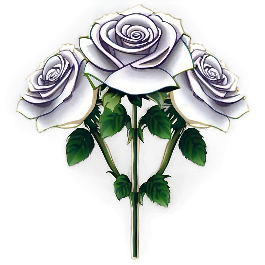 Roses With Greenery Bouquet Png Sek36 PNG image