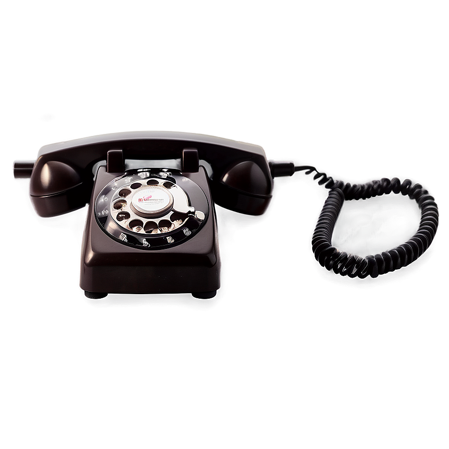 Rotary Phone On Wooden Desk Png Fii46 PNG image