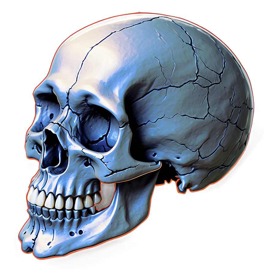 Rotating Skull Graphic Png Qbm92 PNG image