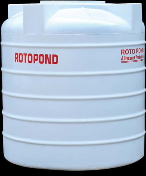Rotopond Plastic Water Tank PNG image