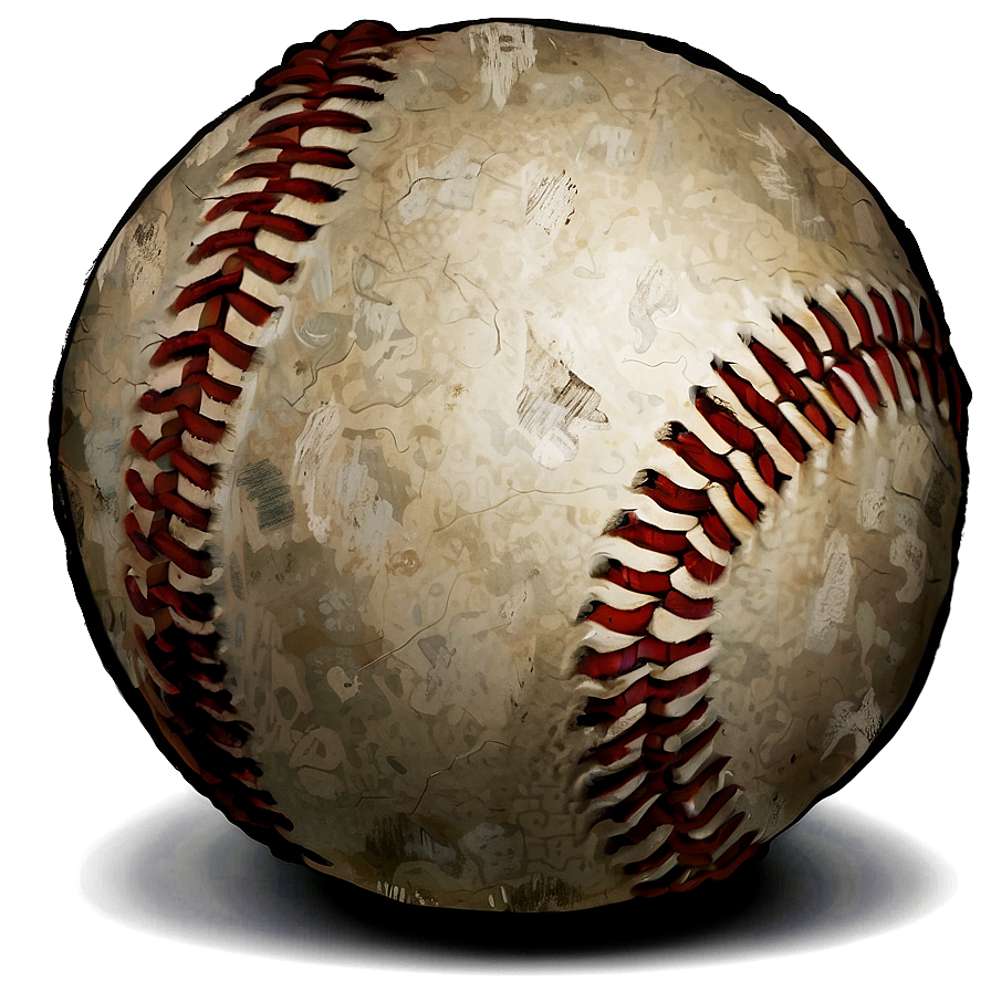 Rough Distressed Baseball Icon Png Ege PNG image