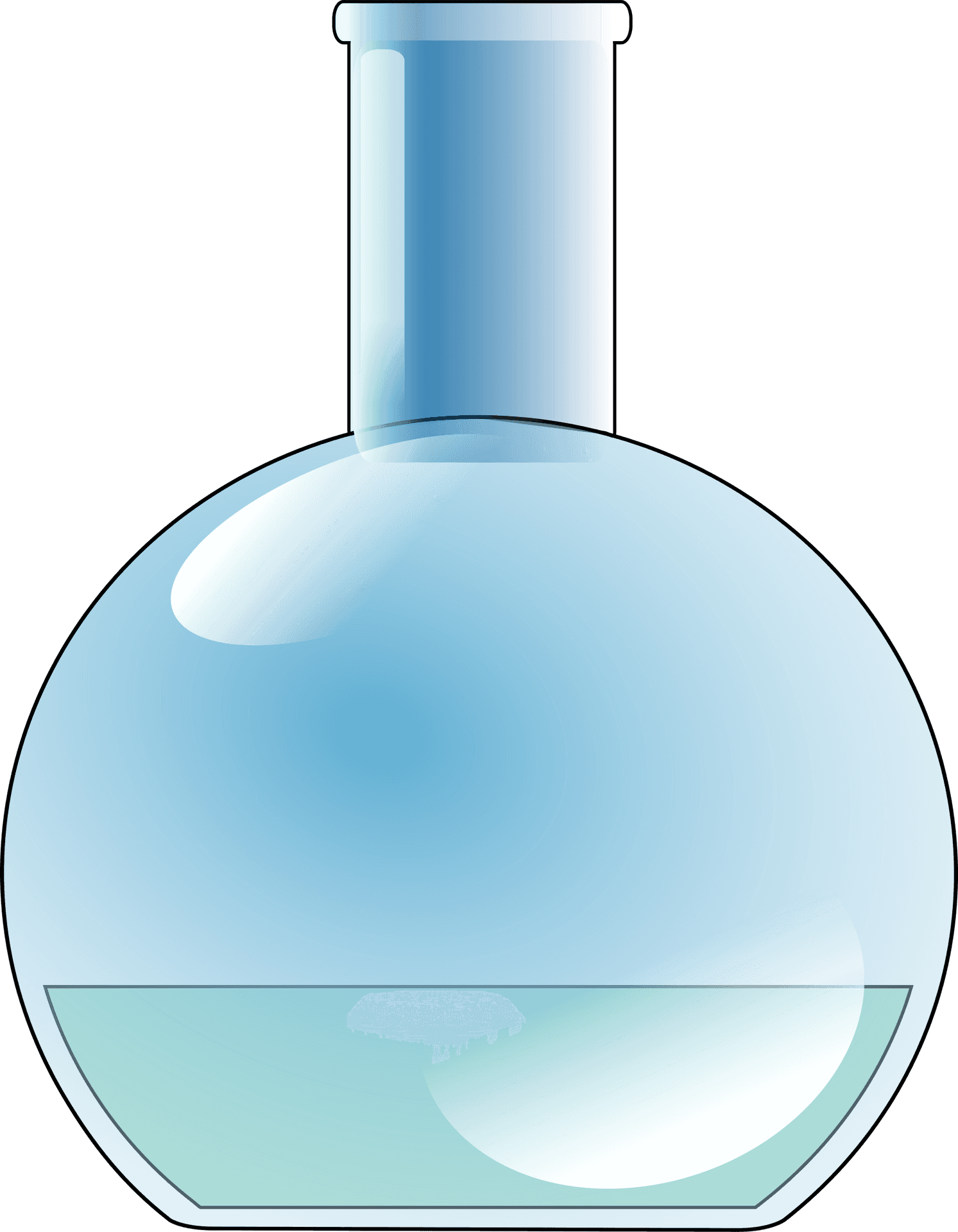 Round Bottom Flask Cartoon PNG image