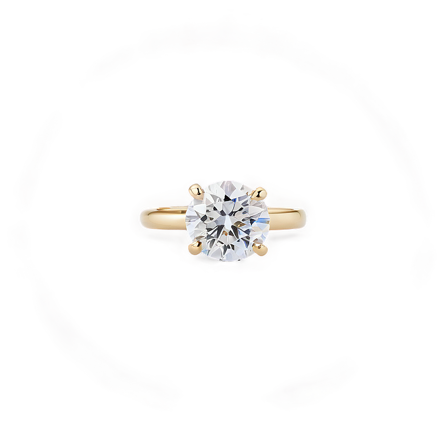 Round Diamond Solitaire Png 79 PNG image