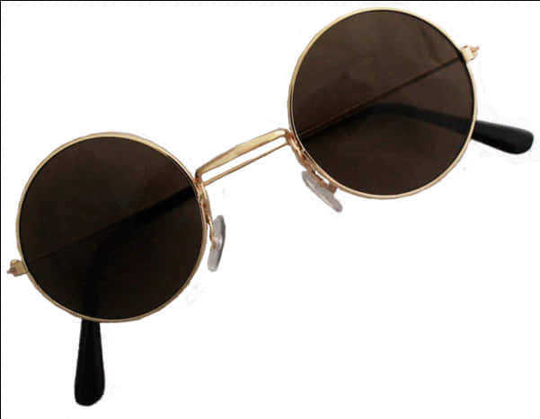 Round Frame Vintage Sunglasses PNG image