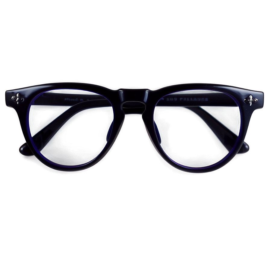 Round Glasses Front View Png 05252024 PNG image