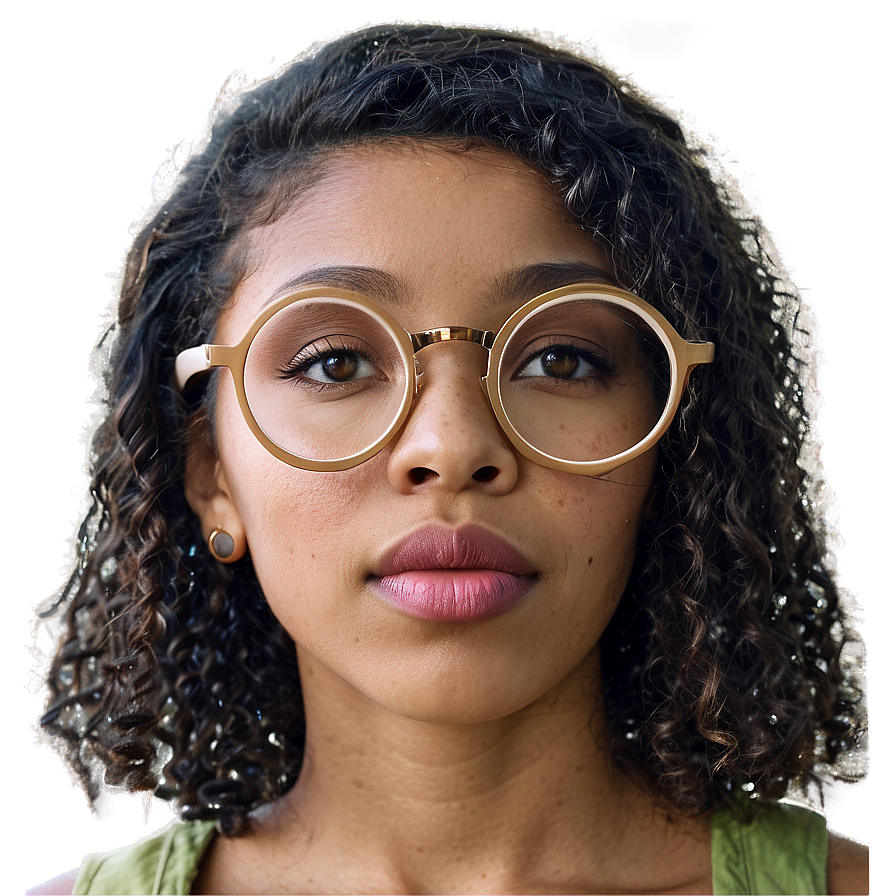 Round Glasses With Adjustable Temples Png Kbn PNG image
