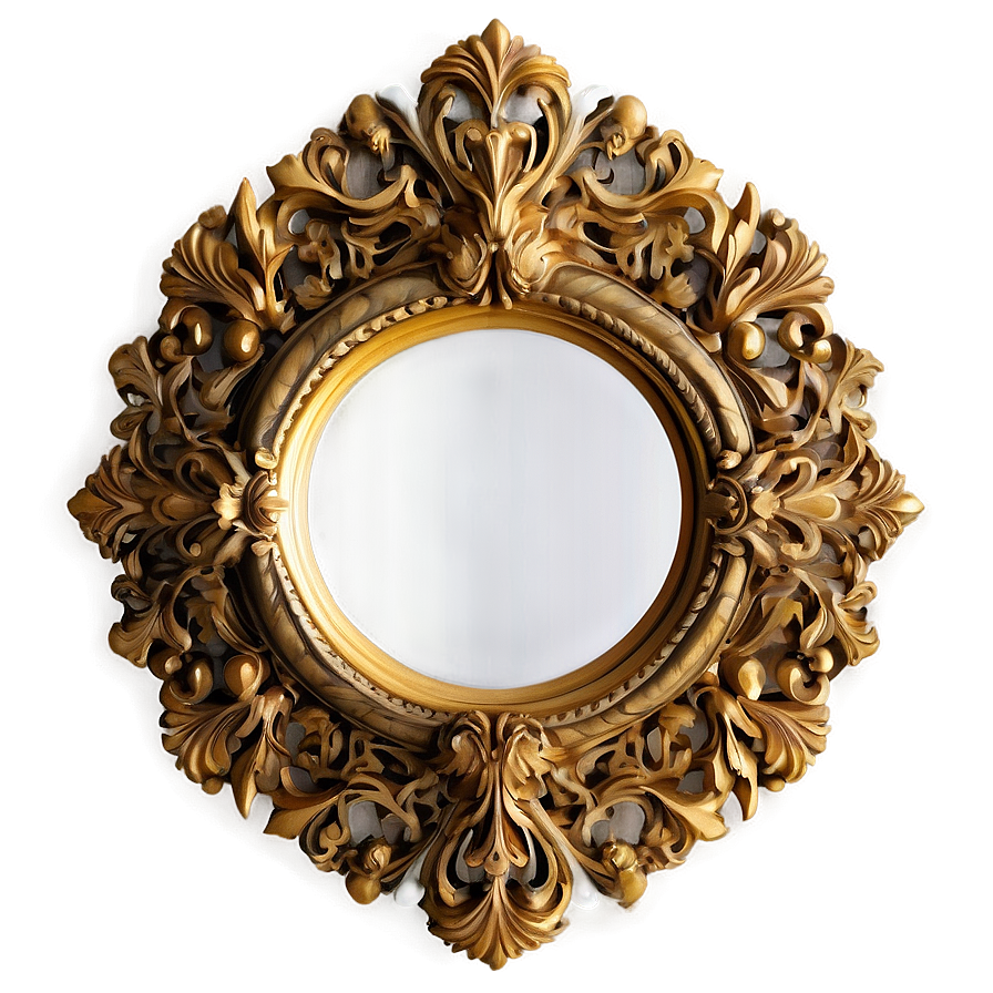 Round Mirror Frame Png Fmg PNG image