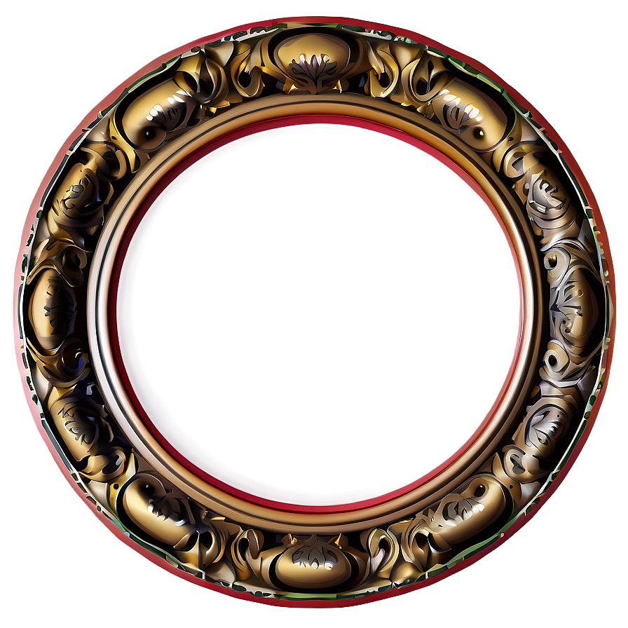 Round Ornate Frame Png Crr76 PNG image