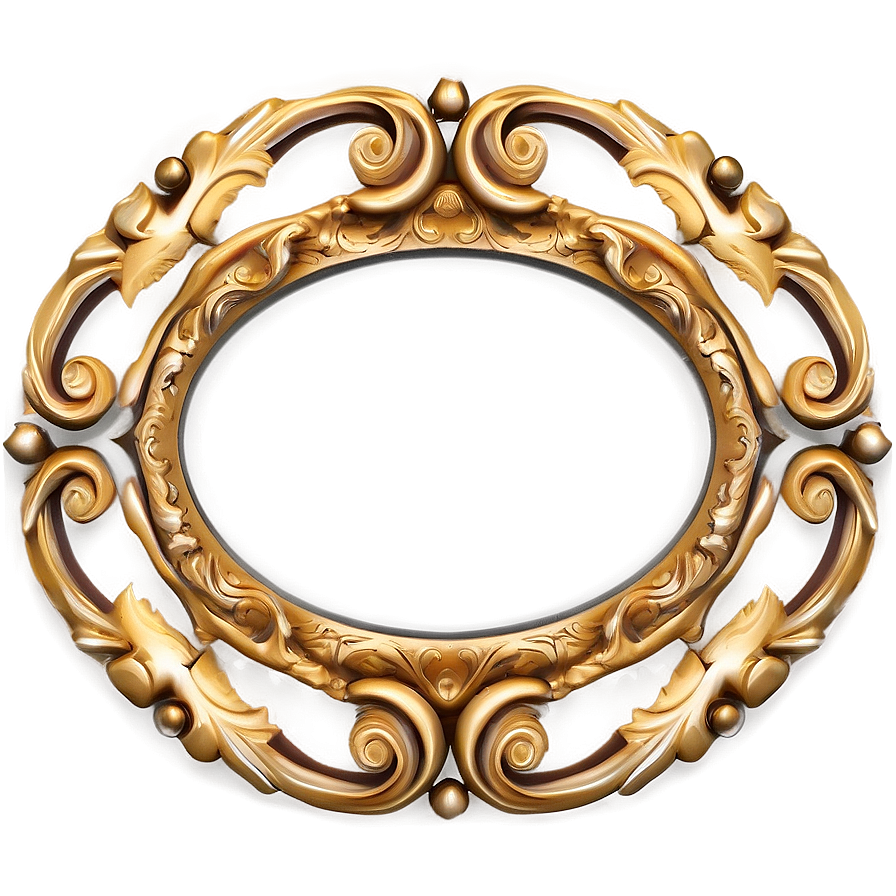 Round Ornate Frame Png Liq PNG image