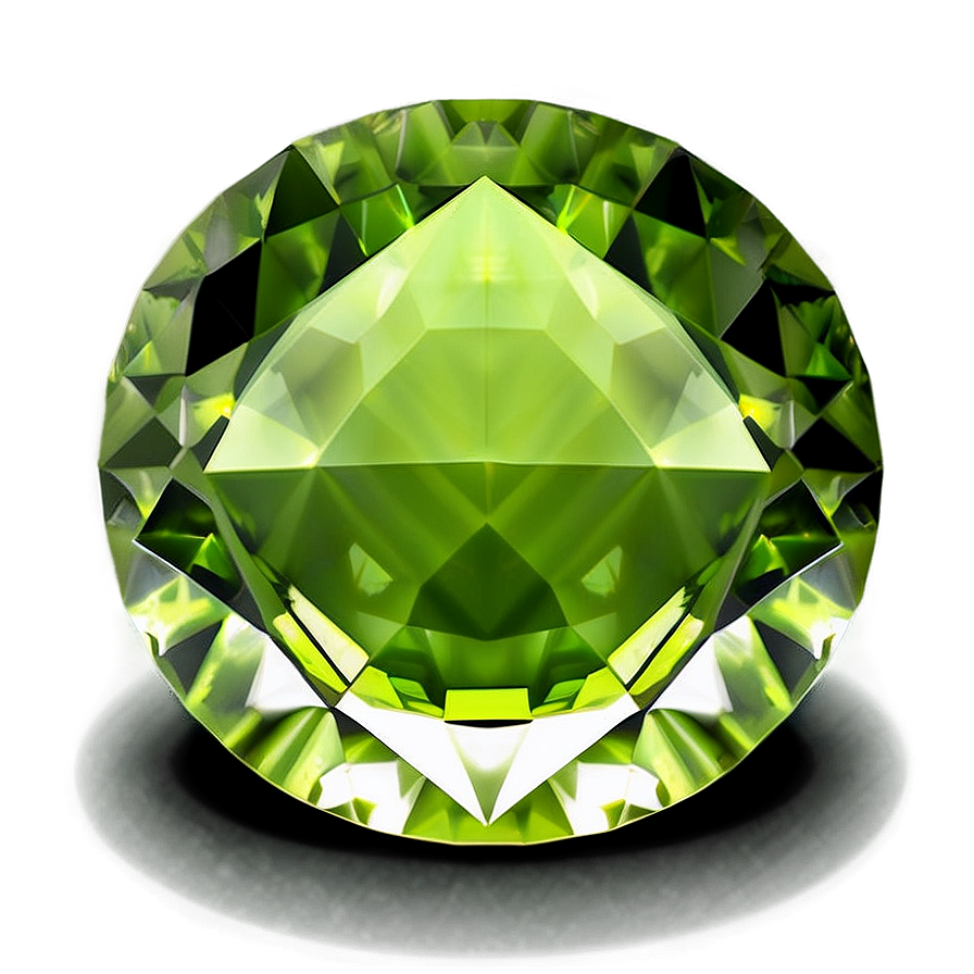 Round Peridot Crystal Png Oml63 PNG image