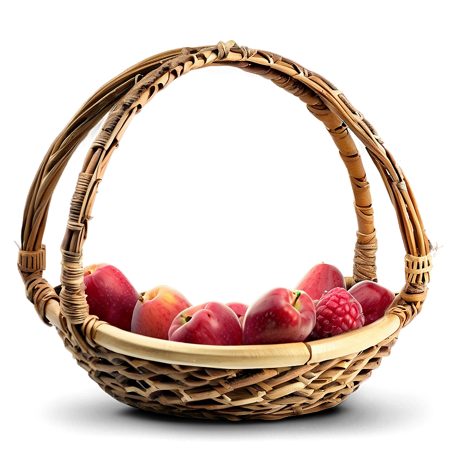 Round Picnic Basket Png 06122024 PNG image